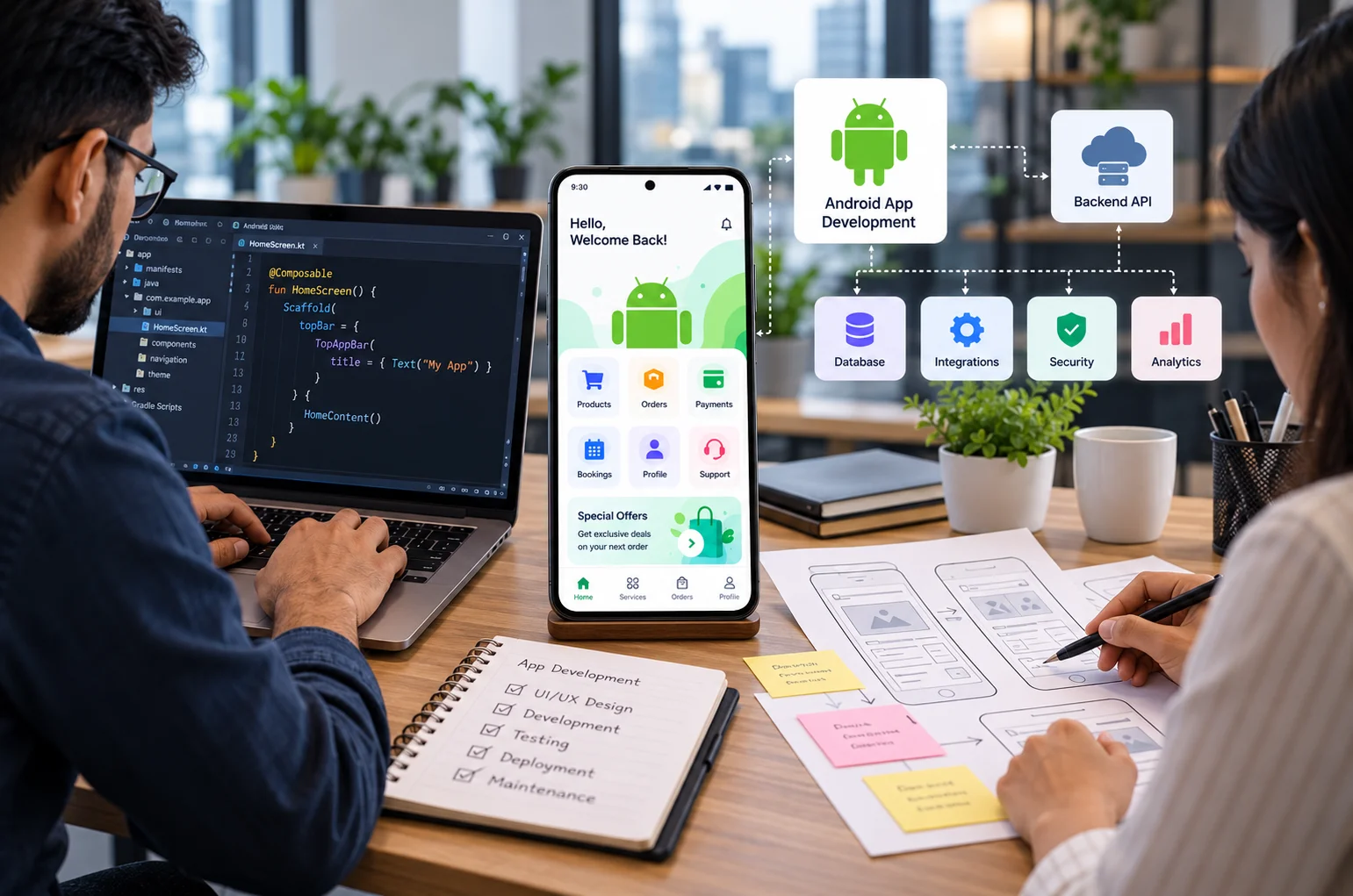 Android app development services for custom business applications in Nepal.